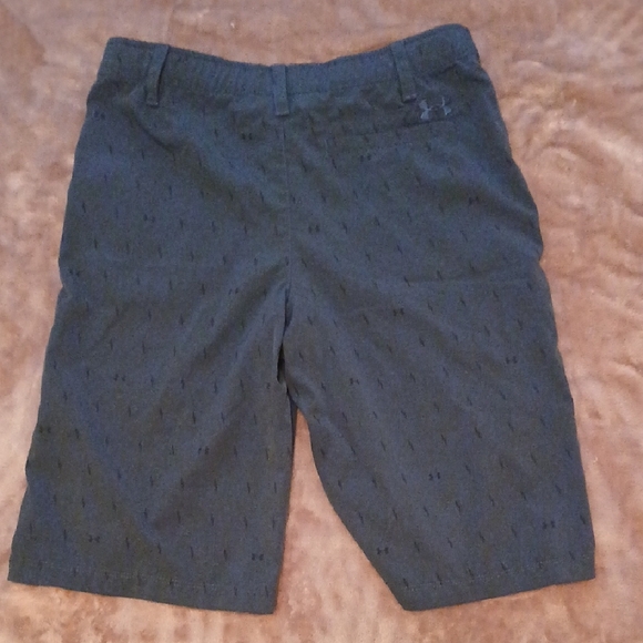 Under Armour Blue Flat Front Shorts - Picture 3 of 7